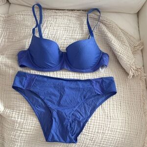 Wolford Blue Bikini Set